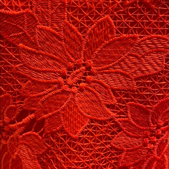 Banana Republic Red Lace Dress BOW 🎁 Holiday - Picture 6 of 8